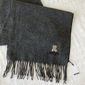 Moschino Toy Bear Merino Wool Scarf